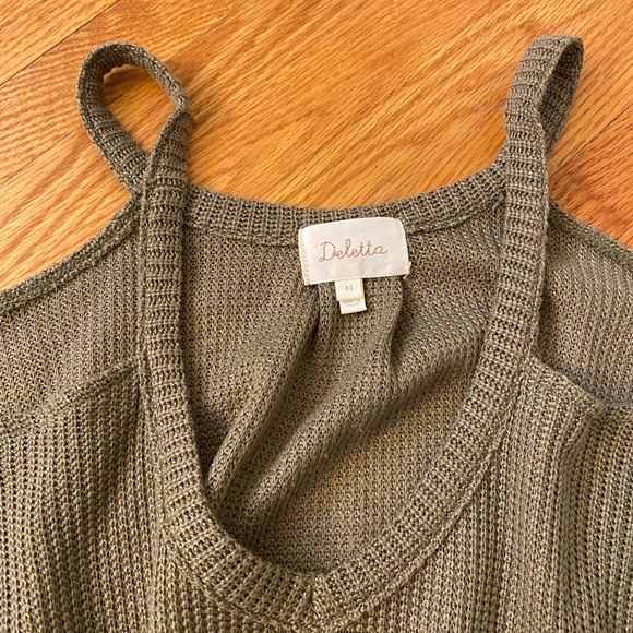 Anthropologie Deletta Cold Shoulder Top - Picture 4 of 5